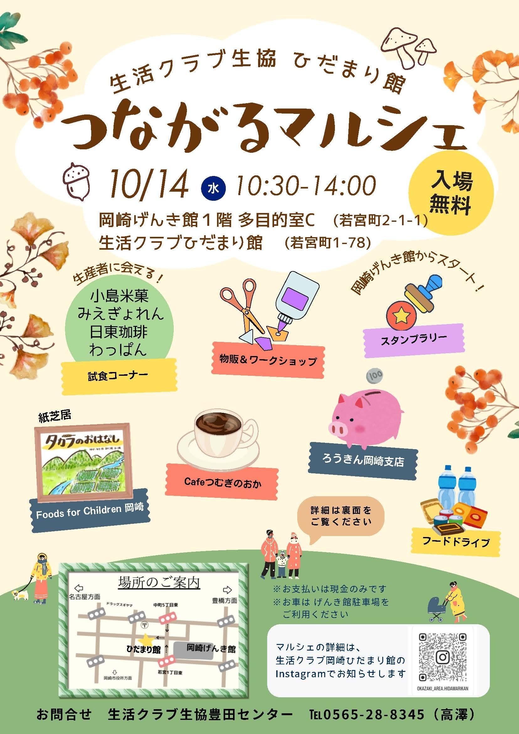 つながるマルシェ チラシ表面